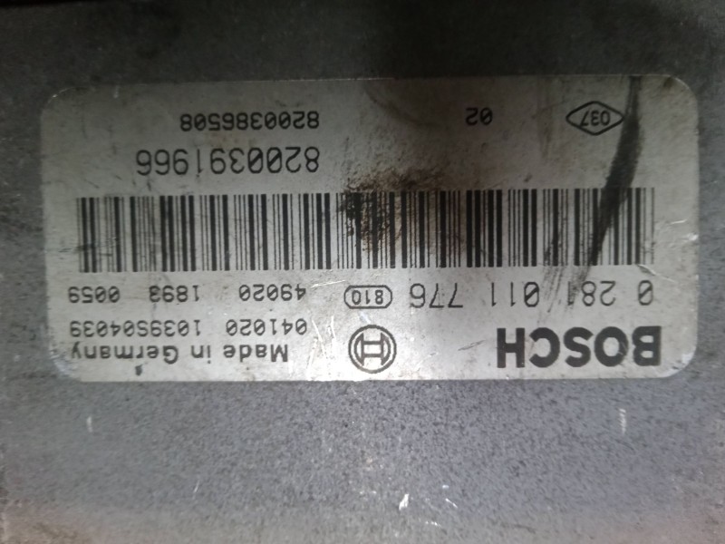 Recambio de centralita motor uce para renault megane ii coupé-cabriolet (em0/1_) 1.9 dci referencia OEM IAM 8200391966 820038650