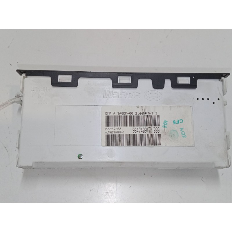 Recambio de pantalla interior reloj para citroën c3 pluriel (hb_) 1.6 referencia OEM IAM 9647409477B00  