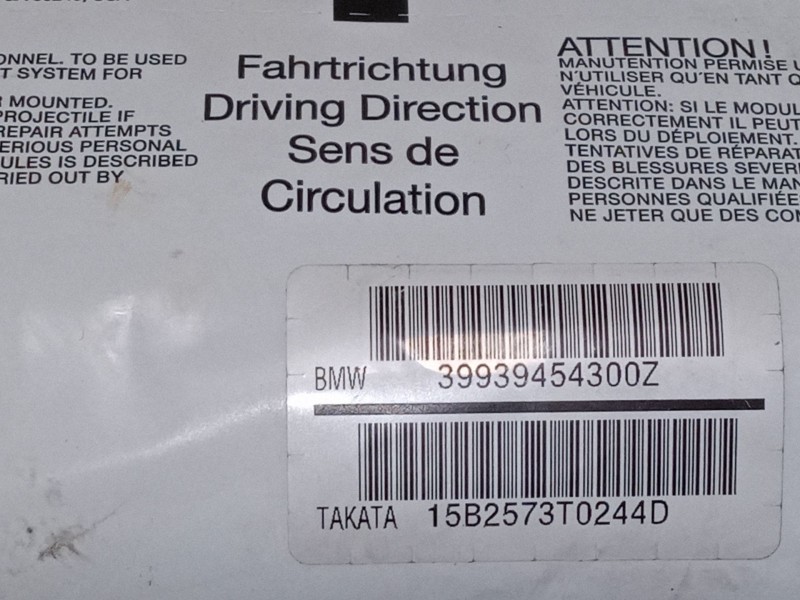 Recambio de airbag salpicadero para bmw 3 compact (e46) 318 td referencia OEM IAM 39939454300Z  