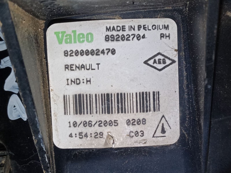 Recambio de faro antiniebla derecho para renault clio ii (bb_, cb_) 1.2 16v (bb05, bb0w, bb11, bb27, bb2t, bb2u, bb2v, cb05,... 