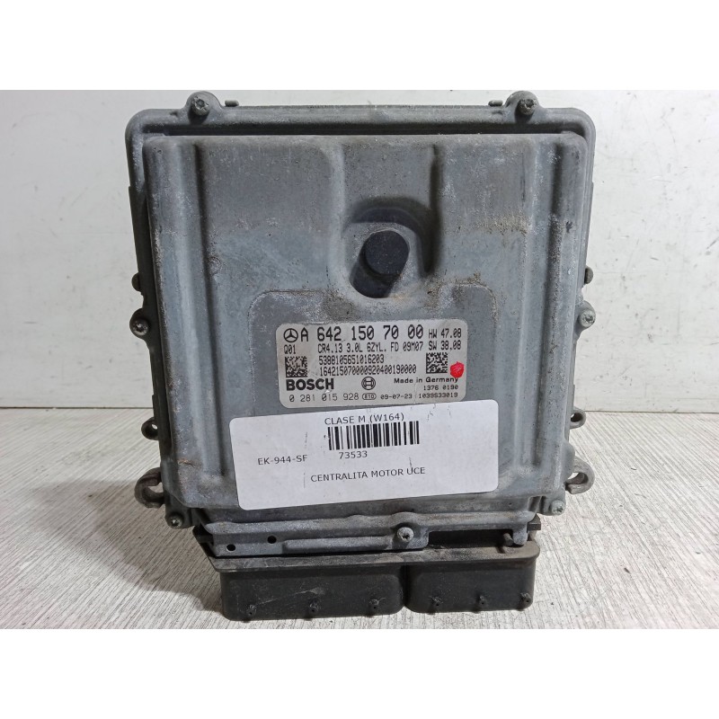 Recambio de centralita motor uce para mercedes-benz clase m (w164) ml 350 cdi 4-matic (164.122) referencia OEM IAM 6421507000  0