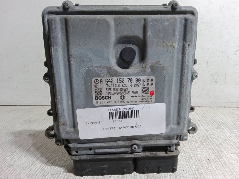 Recambio de centralita motor uce para mercedes-benz clase m (w164) ml 350 cdi 4-matic (164.122) referencia OEM IAM 6421507000  0