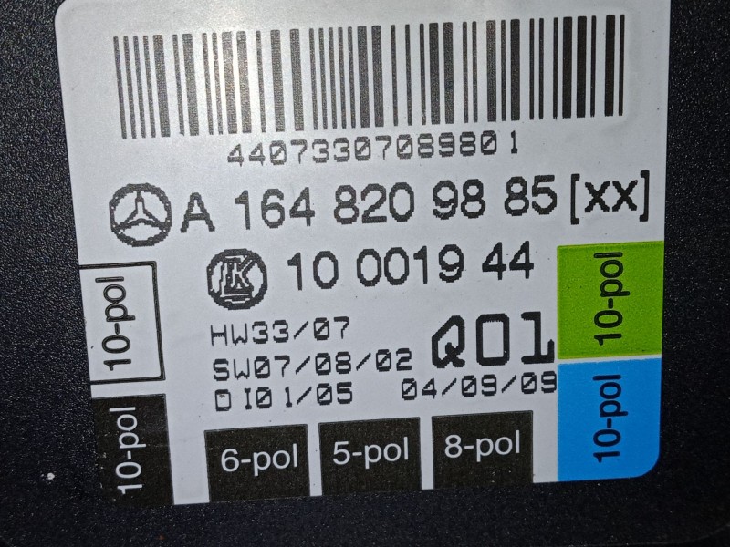 Recambio de centralita confort para mercedes-benz clase m (w164) ml 350 cdi 4-matic (164.122) referencia OEM IAM   