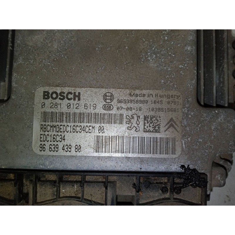 Recambio de centralita motor uce para citroën berlingo / berlingo first monospace (mf_, gjk_, gfk_) 1.6 hdi 90 (mf9hx) referenci