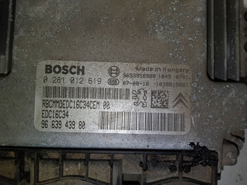 Recambio de centralita motor uce para citroën berlingo / berlingo first monospace (mf_, gjk_, gfk_) 1.6 hdi 90 (mf9hx) referenci