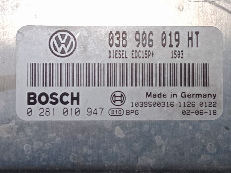 Recambio de centralita motor uce para seat ibiza iii (6l1) 1.9 tdi referencia OEM IAM 038906019HT  