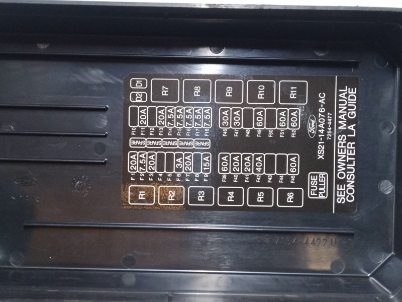 Recambio de caja reles / fusibles para ford cougar (ec_) 2.5 v6 24v referencia OEM IAM XS2114A076AC  