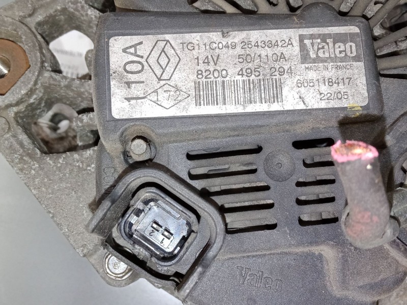 Recambio de alternador para renault megane ii (bm0/1_, cm0/1_) 1.4 16v (bm0b, cm0b) referencia OEM IAM 8200495294  