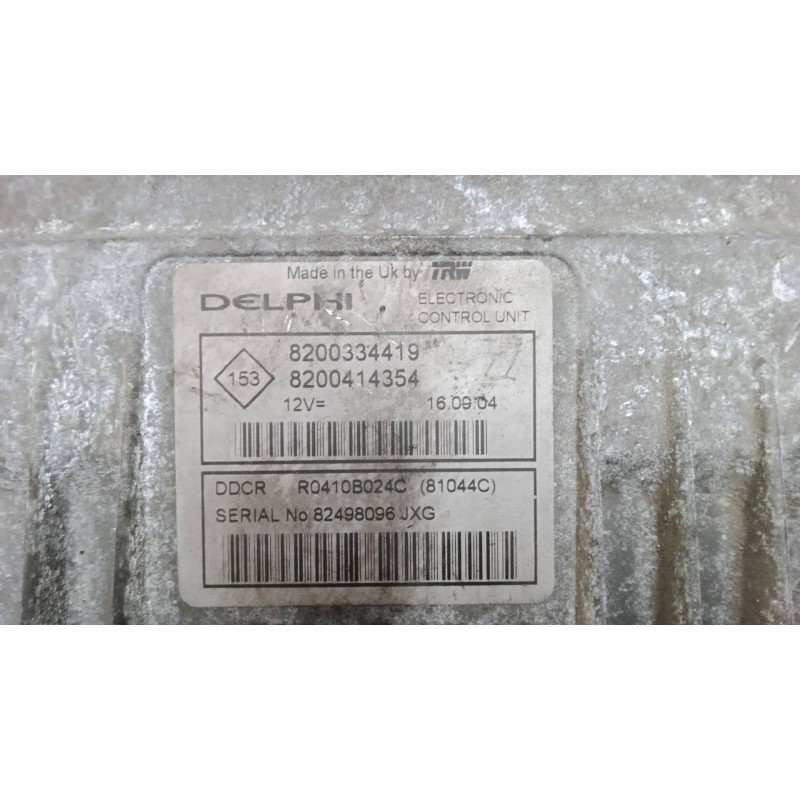 Recambio de centralita motor uce para renault scénic ii (jm0/1_) 1.5 dci (jm02, jm13) referencia OEM IAM 8200334419  