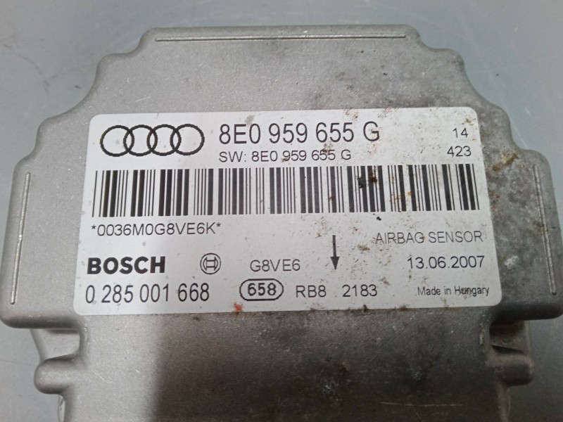 Recambio de centralita airbag para audi a4 b7 avant (8ed) 2.0 tdi referencia OEM IAM 8E0959655G  