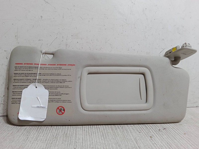 Recambio de parasol derecho para renault laguna iii (bt0/1) 1.5 dci (bt00, bt0a, bt0t, bt1j) referencia OEM IAM    Recambio de parasol derecho para renault laguna iii (bt0/1) 1.5 dci (bt00, bt0a, bt0t, bt1j) referencia OEM IAM