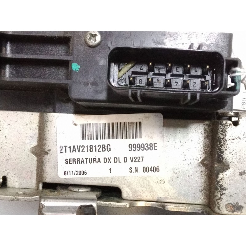 Recambio de cerradura puerta delantera derecha para ford transit connect (p65_, p70_, p80_) 1.8 tdci referencia OEM IAM 2T1AV218 Recambio de cerradura puerta delantera derecha para ford transit connect (p65_, p70_, p80_) 1.8 tdci referencia OEM IAM 2T1AV218