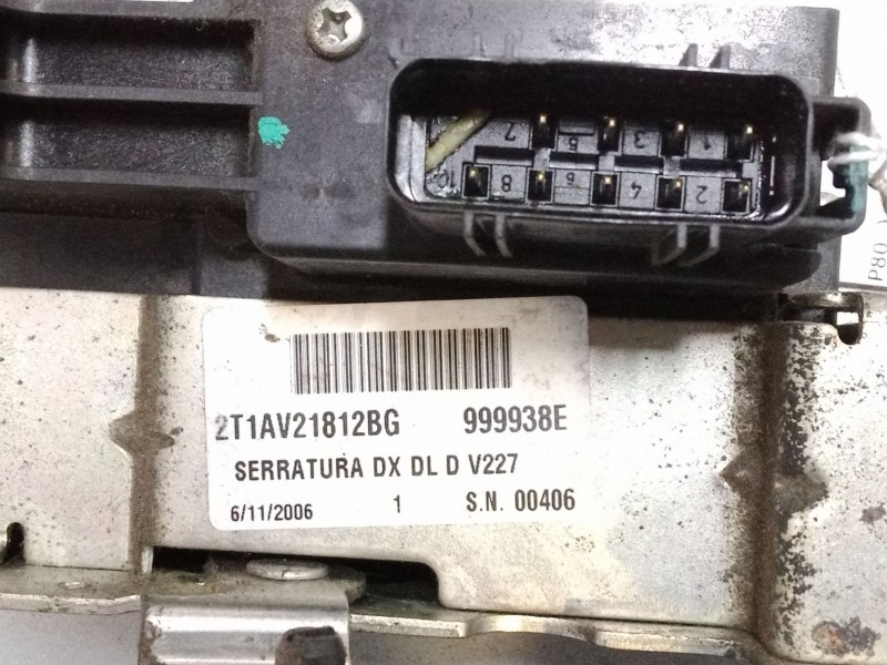 Recambio de cerradura puerta delantera derecha para ford transit connect (p65_, p70_, p80_) 1.8 tdci referencia OEM IAM 2T1AV218 Recambio de cerradura puerta delantera derecha para ford transit connect (p65_, p70_, p80_) 1.8 tdci referencia OEM IAM 2T1AV218