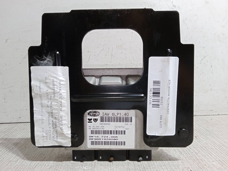 Recambio de centralita motor uce para peugeot 307 cc (3b) 2.0 16v referencia OEM IAM 9650623180  