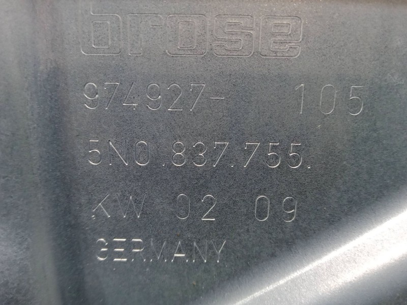 Recambio de elevalunas delantero izquierdo para volkswagen tiguan (5n_) 2.0 tdi referencia OEM IAM 5N0837461  