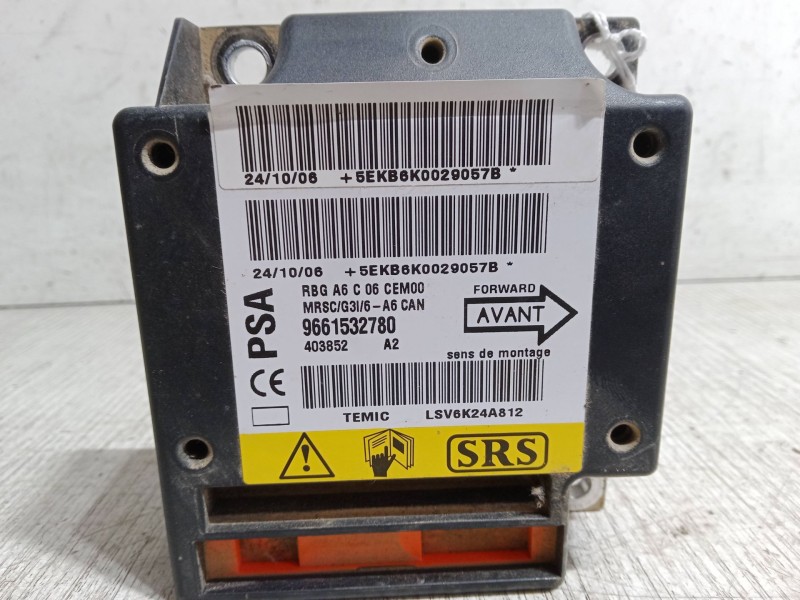 Recambio de centralita airbag para citroën c2 (jm_) 1.4 hdi referencia OEM IAM 9661532780  
