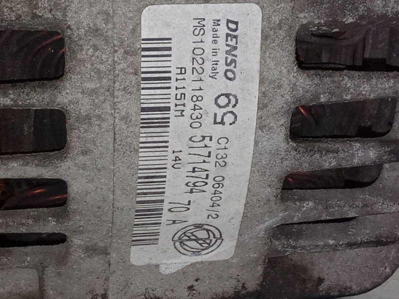 Recambio de alternador para fiat punto (188_) 1.2 60 (188.030, .050, .130, .150, .230, .250) referencia OEM IAM MS1022118430  