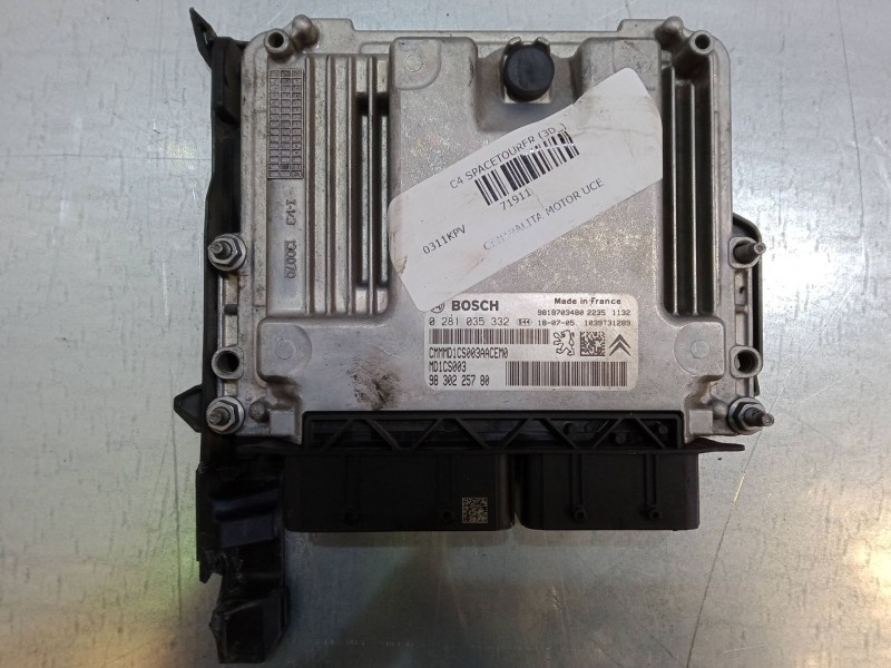 Recambio de centralita motor uce para citroën c4 spacetourer (3d_) 1.5 bluehdi 130 referencia OEM IAM 98302257009818703480  