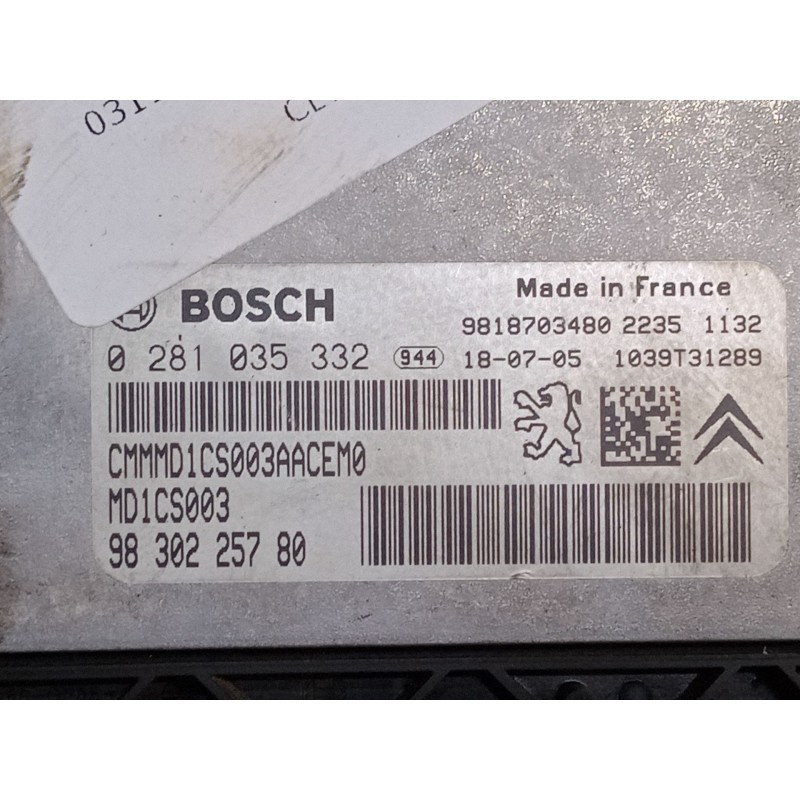 Recambio de centralita motor uce para citroën c4 spacetourer (3d_) 1.5 bluehdi 130 referencia OEM IAM 98302257009818703480  