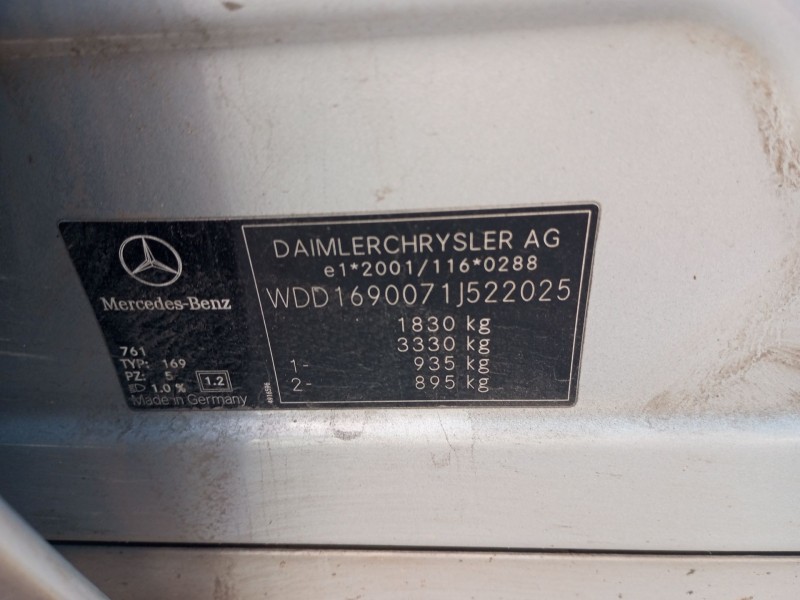 mercedes-benz clase a (w169) del año 2007