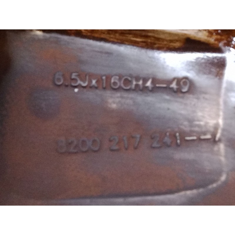 Recambio de llanta aluminio 16´´ para renault scénic ii (jm0/1_) 1.6 16v (jm1r) referencia OEM IAM 6.5Jx16CH4  