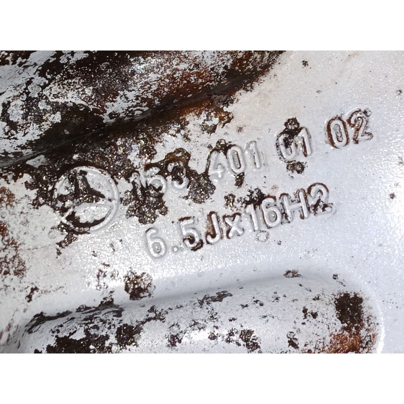 Recambio de llanta aluminio 16´´ para mercedes-benz clase m (w163) ml 270 cdi (163.113) referencia OEM IAM 6.5Jx16H2   Recambio de llanta aluminio 16´´ para mercedes-benz clase m (w163) ml 270 cdi (163.113) referencia OEM IAM 6.5Jx16H2