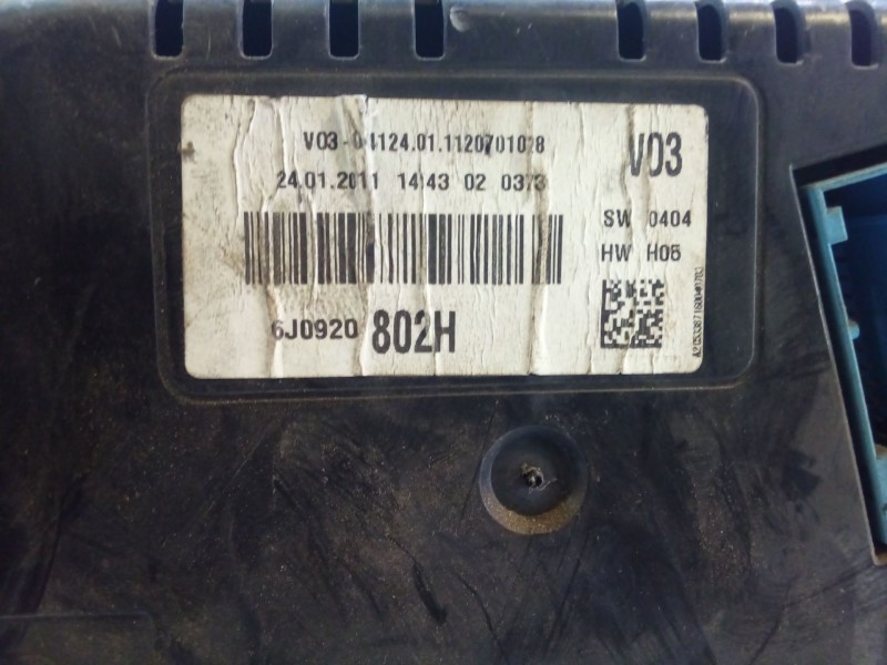 Recambio de cuadro instrumentos para seat ibiza iv (6j5, 6p1) 1.6 tdi referencia OEM IAM 6J0920802H  