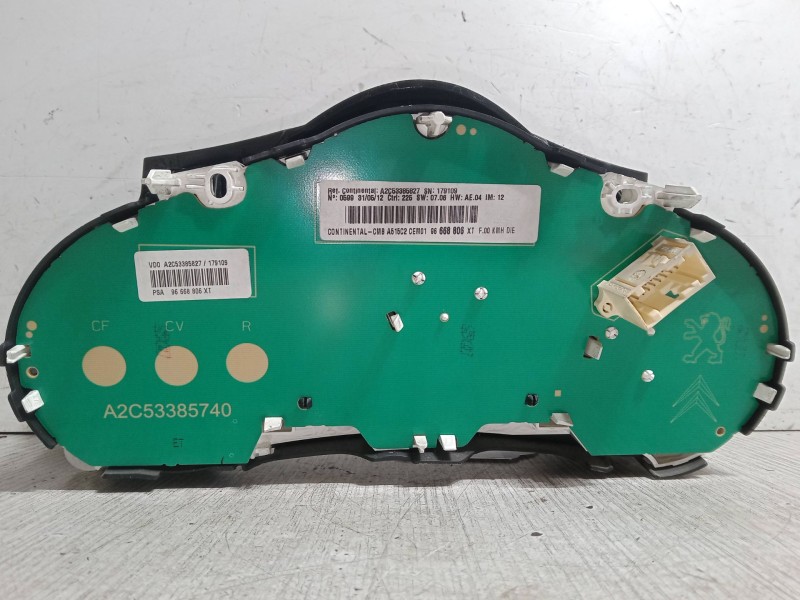 Recambio de cuadro instrumentos para citroën c3 ii (sc_) 1.4 hdi 70 (sc8hzc, sc8hr0, sc8hp4) referencia OEM IAM 96668806  