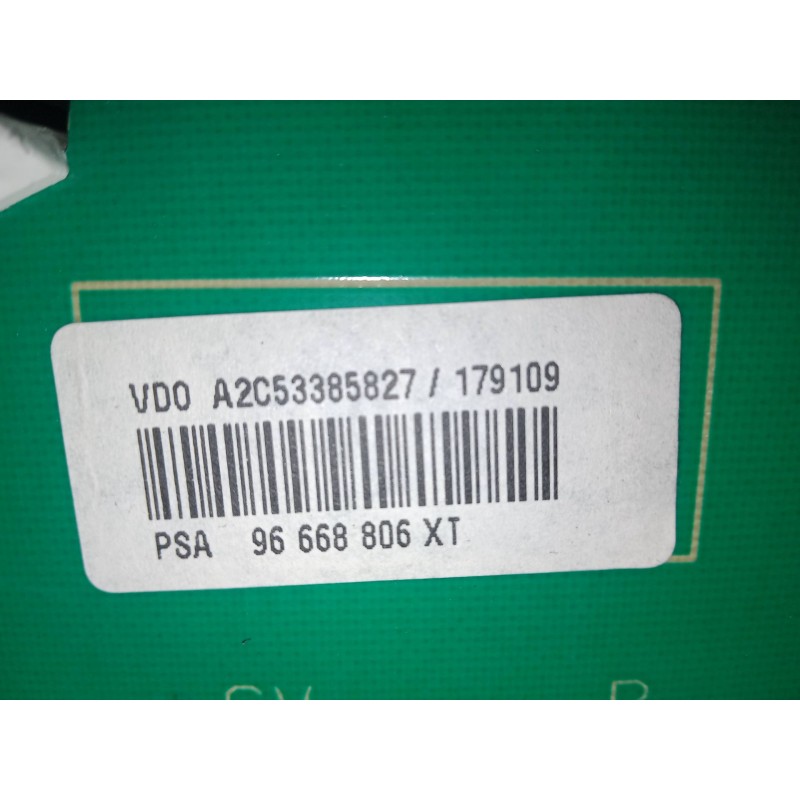 Recambio de cuadro instrumentos para citroën c3 ii (sc_) 1.4 hdi 70 (sc8hzc, sc8hr0, sc8hp4) referencia OEM IAM 96668806  