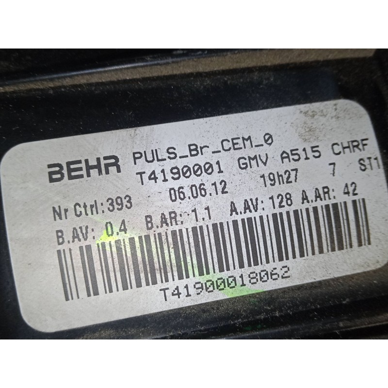 Recambio de motor calefaccion para citroën c3 ii (sc_) 1.4 hdi 70 (sc8hzc, sc8hr0, sc8hp4) referencia OEM IAM T4190001  