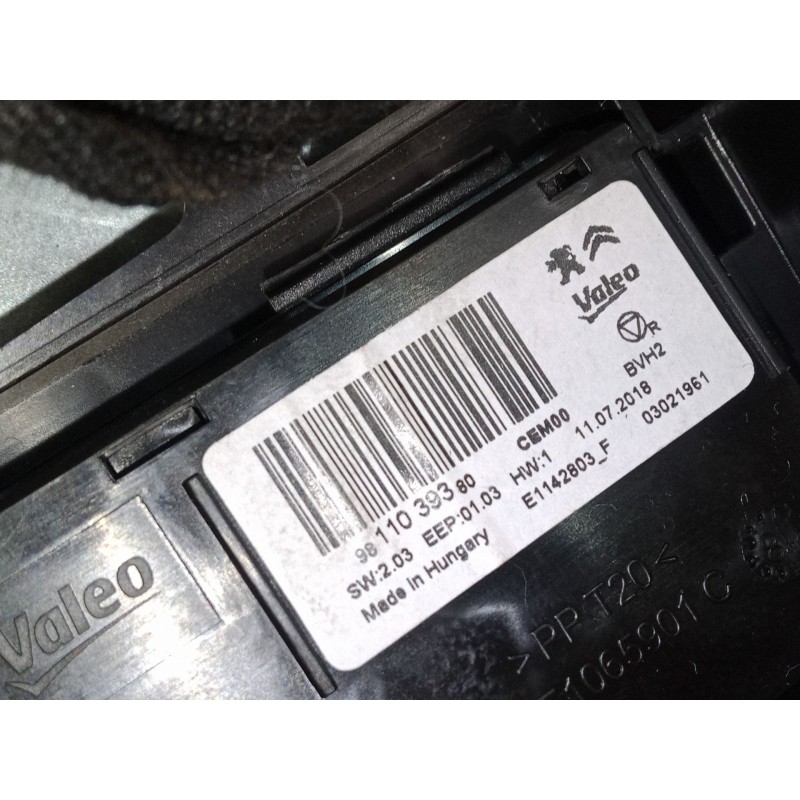 Recambio de motor apertura trampillas climatizador para citroën c4 spacetourer (3d_) 1.5 bluehdi 130 referencia OEM IAM 98110393