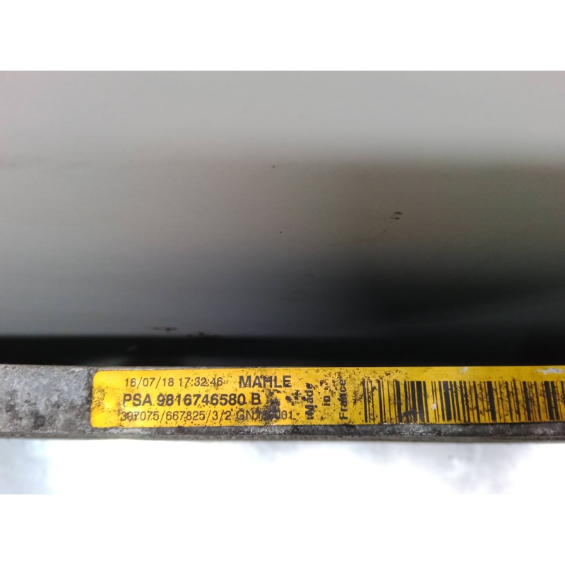 Recambio de radiador a/a /condensador para citroën c4 spacetourer (3d_) 1.5 bluehdi 130 referencia OEM IAM 9816746580B  