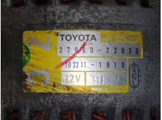 Recambio de alternador para toyota corolla (_e12_) 1.6 vvt-i (zze121_) referencia OEM IAM 27060-22030   2