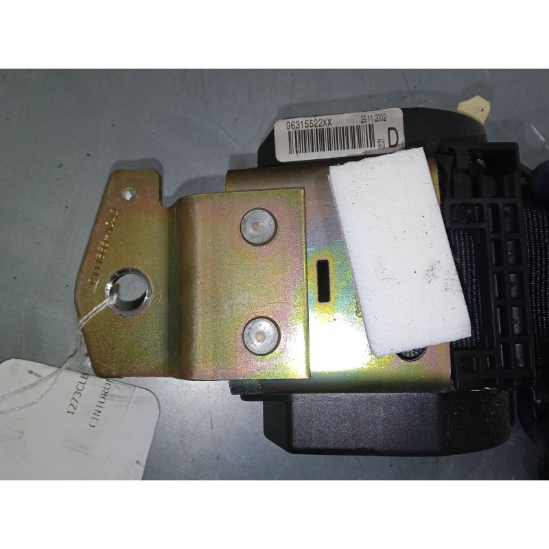 Recambio de cinturon seguridad delantero derecho para peugeot 106 ii (1a_, 1c_) 1.1 i referencia OEM IAM 96315522XX  