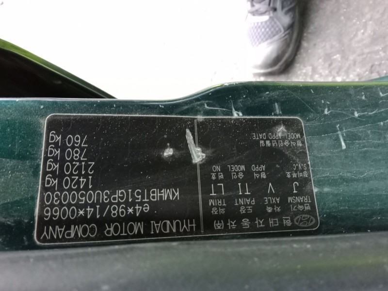 hyundai getz (tb) del año 2003