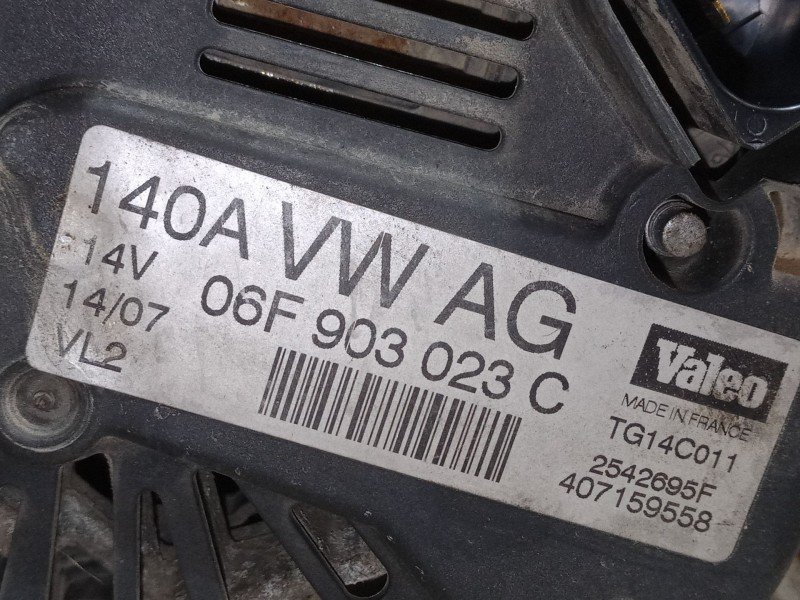 Recambio de alternador para seat altea (5p1) 1.9 tdi referencia OEM IAM 06F903023C   Recambio de alternador para seat altea (5p1) 1.9 tdi referencia OEM IAM 06F903023C