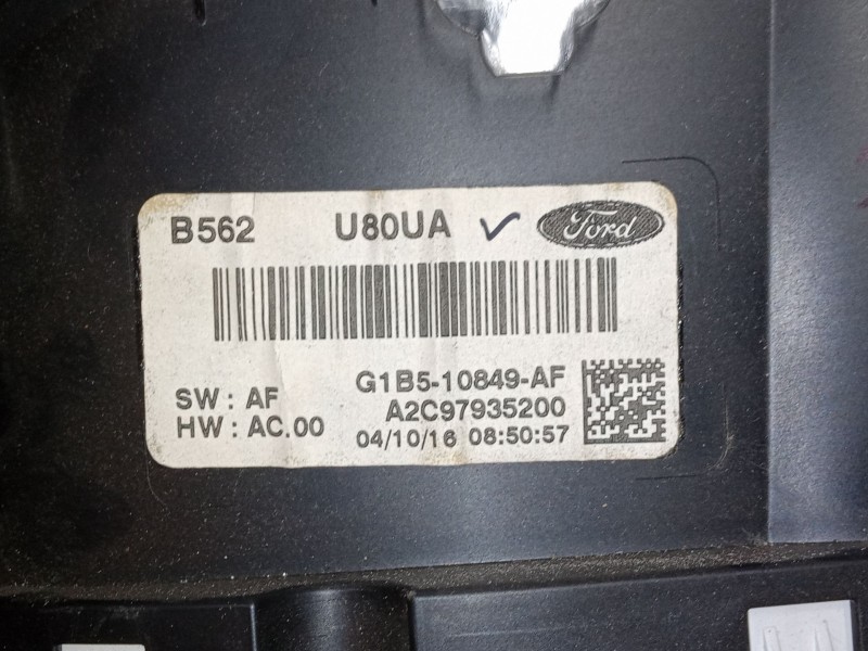 Recambio de cuadro instrumentos para ford ka+ iii (uk, fk) 1.2 referencia OEM IAM G1B510849AF  B562U80UA Recambio de cuadro instrumentos para ford ka+ iii (uk, fk) 1.2 referencia OEM IAM G1B510849AF  B562U80UA