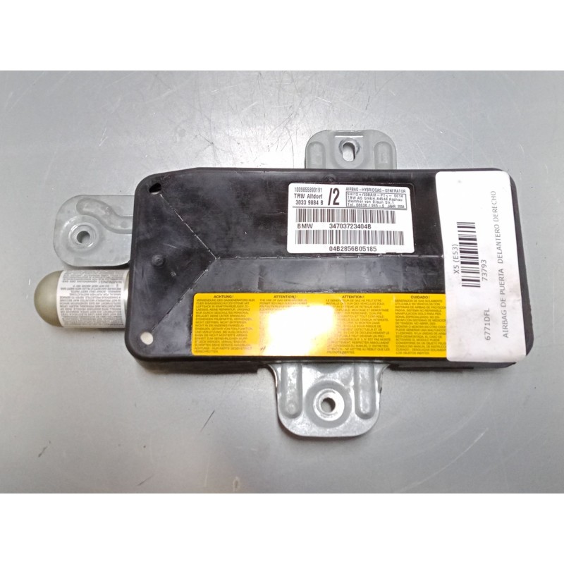 Recambio de airbag de puerta delantero derecho para bmw x5 (e53) 3.0 d referencia OEM IAM 34703723404B 30339884B 