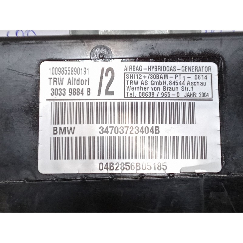 Recambio de airbag de puerta delantero derecho para bmw x5 (e53) 3.0 d referencia OEM IAM 34703723404B 30339884B 