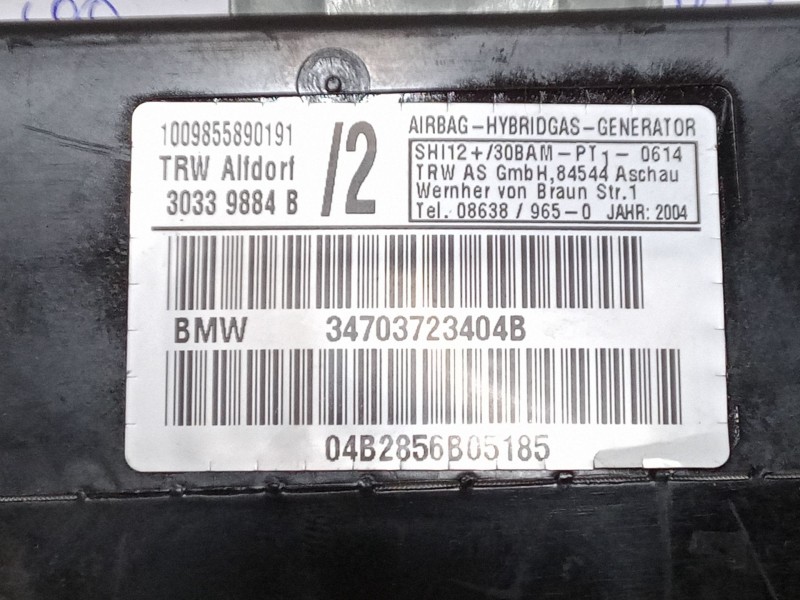 Recambio de airbag de puerta delantero derecho para bmw x5 (e53) 3.0 d referencia OEM IAM 34703723404B 30339884B 