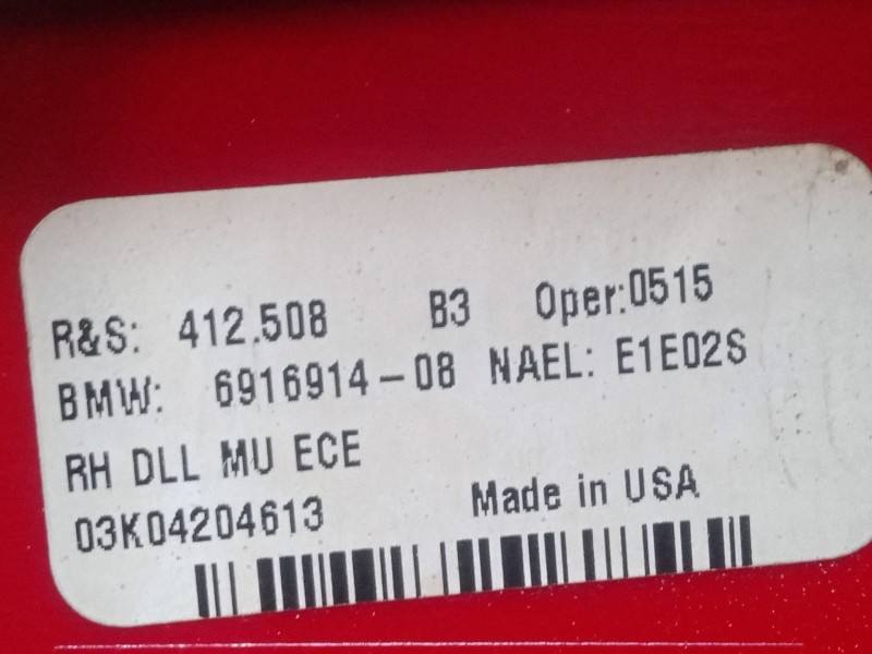 Recambio de piloto trasero porton derecho para bmw x5 (e53) 3.0 d referencia OEM IAM 03K04204613 R&S:412.508 6916914