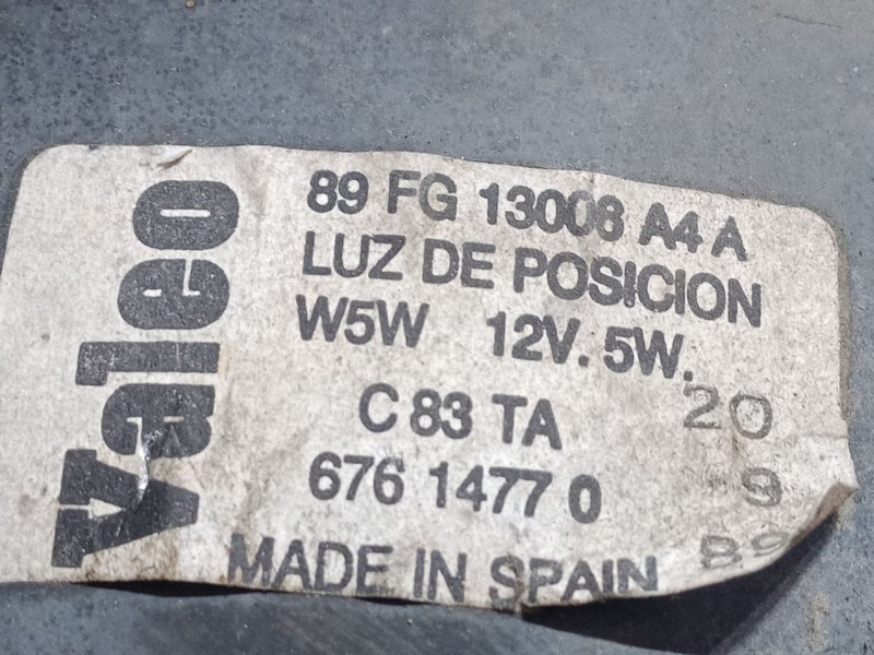 Recambio de faro izquierdo para ford fiesta i (gfbt) 0.9 referencia OEM IAM 89FG13006A4A   Recambio de faro izquierdo para ford fiesta i (gfbt) 0.9 referencia OEM IAM 89FG13006A4A