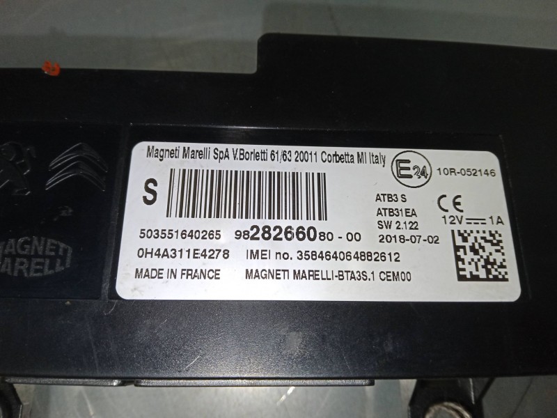 Recambio de modulo electronico para citroën c4 spacetourer (3d_) 1.5 bluehdi 130 referencia OEM IAM 9828266080  