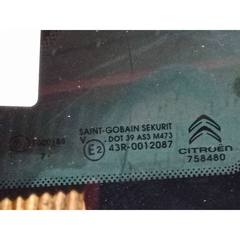 Recambio de luna custodia trasera derecha para citroën c4 spacetourer (3d_) 1.5 bluehdi 130 referencia OEM IAM 43r0012087  