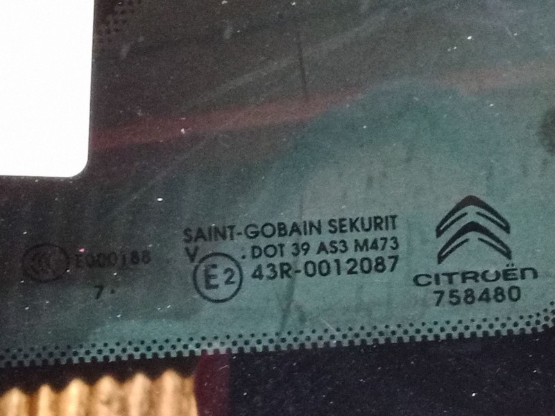 Recambio de luna custodia trasera derecha para citroën c4 spacetourer (3d_) 1.5 bluehdi 130 referencia OEM IAM 43r0012087  