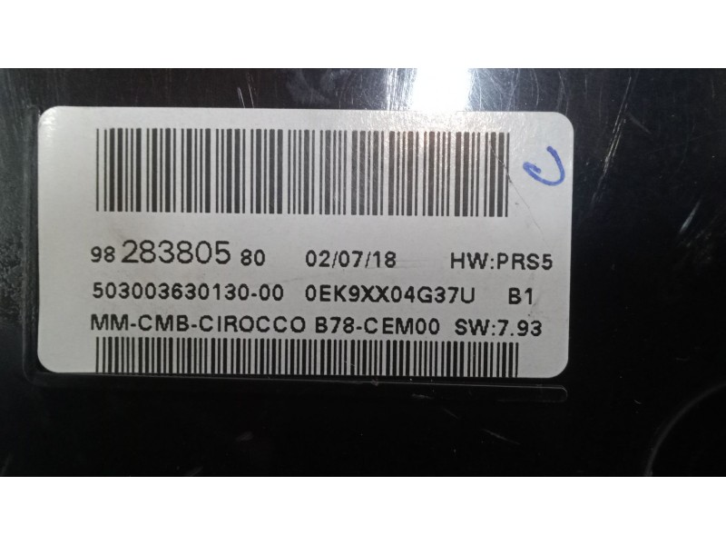 Recambio de cuadro instrumentos para citroën c4 spacetourer (3d_) 1.5 bluehdi 130 referencia OEM IAM 9828380580  