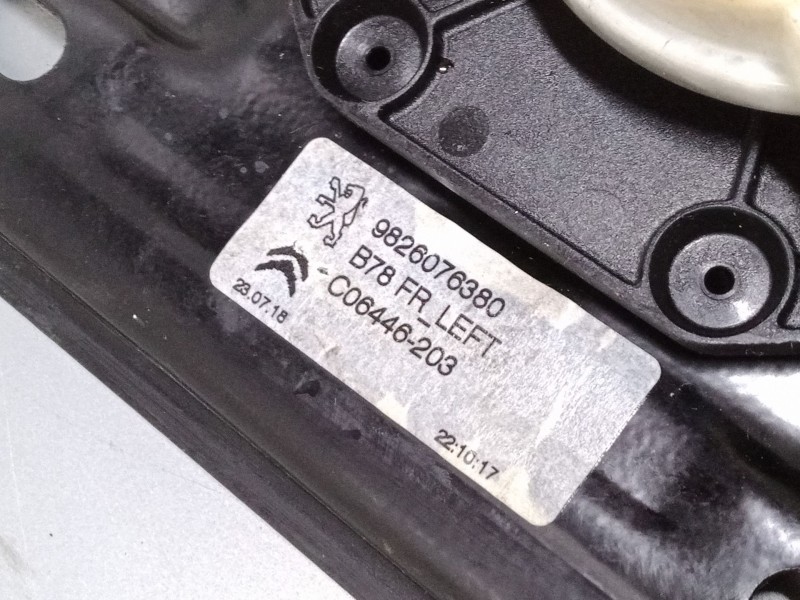 Recambio de elevalunas delantero izquierdo para citroën c4 spacetourer (3d_) 1.5 bluehdi 130 referencia OEM IAM 9825709780982607