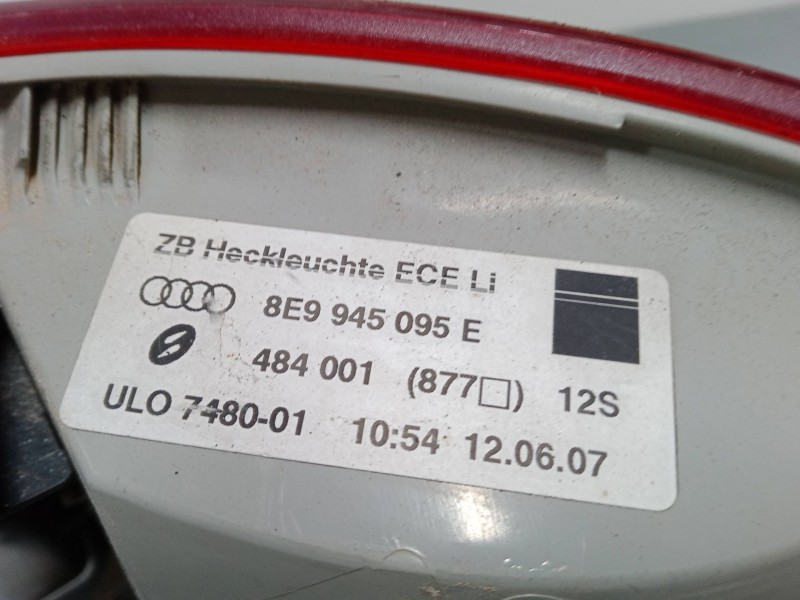 Recambio de piloto trasero izquierdo para audi a4 b7 avant (8ed) 2.0 tdi referencia OEM IAM 8E9945095E  