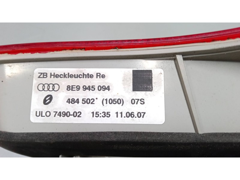 Recambio de piloto trasero porton derecho para audi a4 b7 avant (8ed) 2.0 tdi referencia OEM IAM 8E9945094  