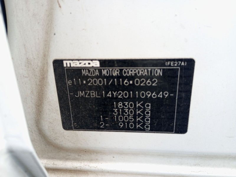 mazda 3 (bl) del año 2009